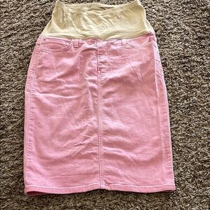 MATERNITY Joe's Jeans Pink Pencil Skirt Casual Knee-length
